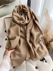 1 chiếc khăn choàng cổ dệt jacquard họa tiết cỏ ba lá thanh lịch, đa năng dùng trong phòng điều hòa, áo khoác ngoài mùa xuân/thu, phụ kiện thời trang hàng ngày. - Nhiều màu - Xem 6