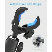 Car Phone Holder Rearview Mirror Phone Mount Aluminum Alloy Multi-Angle Adjustable Rotating And Retractable Compatible With All Cell Phones -014 - 黑色/XL 改良版 - 查看 2