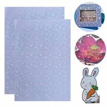 50 Hojas Hojas Holográficas Laminadas En Frío Tamaño A4, Láminas Autoadhesivas, Lámina Láser Laminada En Frío, Lámina Estrella - Unitalla - Ver 1