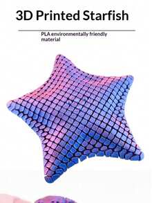 3D Printed Starfish Stress Relief Toy, Office Desk Fidget Toy, Adult Squeeze Toy For Anxiety Relief, Creative Boredom Buster, Movable Joint Figurine, Unique Gift