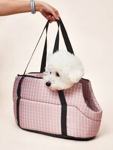 PETSIN 1 件可折叠宠物包，宠物户外单肩包，猫/狗单肩包，汽车透气宠物背包 - 彩色 - 查看 4