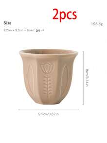 1個中東陶瓷杯，濃縮咖啡杯，土耳其咖啡杯，阿拉伯咖啡杯 - 250ml/8.5oz 花卉圖案，啞光釉 - 可洗碗機 濃縮咖啡、抹茶、茶杯 - 優雅北歐餐具，沙烏地阿拉伯國慶日禮物 - 彩色 - 查看 28