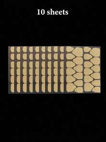 无味、防水、双面透明指甲贴纸；强力粘性、透气、高品质指甲胶；用于固定指甲胶；女士美甲用品。 - 彩色 - 查看 10