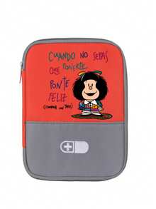 Mafalda 女孩印花急救包 | 大容量应急包，带十字标志，方便旅行药品收纳整理包，拉链封口，多种颜色可选。药袋、药盒、药盒、药瓶、药罐、医院包、急救包、药品整理包、药品收纳袋、便携式旅行必备包袋、旅行度假必备品 - 彩色 - 查看 13