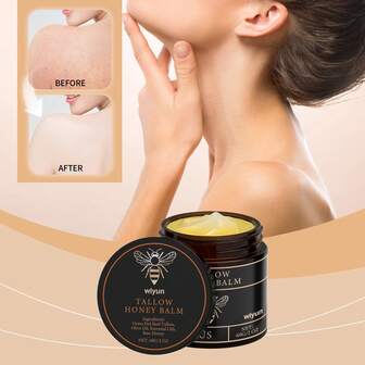 Crema hidratante de sebo y miel, apta para rostro y Body. Tiene excelentes efectos hidratantes, proporcionando una hidratación y nutrición profunda y completa para la piel, mejorando las condiciones de piel seca y áspera, ayudando a mejorar la elasticidad de la piel y el tono uniforme de la piel, haciendo que la piel sea suave y delicada. Su fórmula suave es adecuada para todo tipo de pieles.