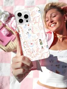 1pc White Swan Lake Ballet Nutcracker Pattern Clear Magnetic Acrylic Phone Case 1800 Strong MagSafe Shockproof & Crystal Clear Design Holiday Gift For Girlfriend Or Self Use Compatible With IPhone 17 16 15 14 13 12 11 XR XSMAX XS X Series & Galaxy S Series Galaxy A Series Galaxy Note Series - 無色 - 查看 4