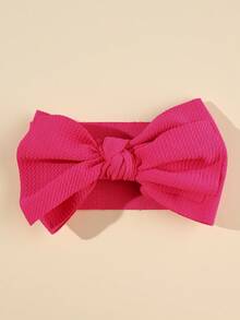 1 件婴儿头带，带柔软蝴蝶结，适合聚会和郊游 - 紅色 - 查看 5