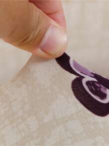 Printed Sofa Bed Cover With Skirt Edge - Creative Design, Modern Style, Non Slip, Washable - A Fashionable Must-Have In The Living Room - Purple - View 6