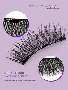 1 Paar magnetische Quantum Wimpernverlängerung, weich & natürlich gekräuselt, einfach anzulegen