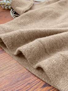 Valentine's Day Holiday Women's Imitation Sweater Comfortable High Stretch Knitted Plus Size Long Sleeve Regular Fit Top For Women With Heart And Leopard Print Imitation Sweater - Camel - View 4