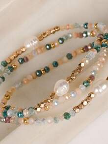 Bead Spacers 100/200 Pcs Shell, Star, Teardrop, Flower And Other Shapes Pearly Jewelry Crafts - Organic Pearl G - Approx. 12mm - View 3