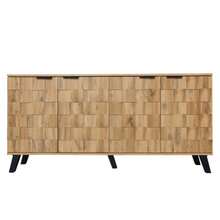 Modern Sideboard With 4 Doors, 160.5 X 35.5 X 78 Cm – Practical Design For Living Room, Bedroom And Dining Room - Unta - View 9