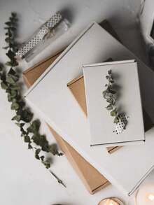 5pcs/1pc-White Corrugated Paper Boxes Shipping Boxes, Packaging Boxes, Postal Cartons Packaging Materials, Air Cushion Boxes, Gift Boxes Corrugated Cardboard Boxes Ideal For Small Businesses To Package Products - White - View 3
