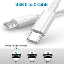 1組雙USB-C 20W充電適配器，附3.3英尺USB-C轉Type-C及Apple Lightning快充線，相容 17 16 15 14 13 12 11 Pro Max Plus，充電套組 - 查看 6