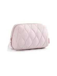 1pc Travel Makeup Bag, Fluffy Pouch, Women's Makeup Storage Bag, Wide-Mouth Small Bag, Essential Travel Toiletries Accessories, Brushes,Suitable As A Valentine's Day Gift - Multicolor - View 1