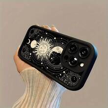 Nueva funda de teléfono de cuerpo completo antideslizante, a prueba de golpes y elegante, serie completa de sol, luna y cielo estrellado, funda para móvil A54, A52 suave, A13 esmerilada, S24 todo incluido, S20fe/S21plus/S22/S22 Ultra/compatible con Galaxy S23/A05/A12/A13/A15/S22/S23 ¡Consigue una funda de teléfono que se vea bien! - 1 pieza - Ver 6