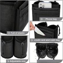 Heavy-Duty Travel Suitcase Cup Holder, Multi-Functional Carry-On Luggage Headset Cup Cover With Adjustable Height, Open Top Design - Durable Type - Hồng - Xem 6