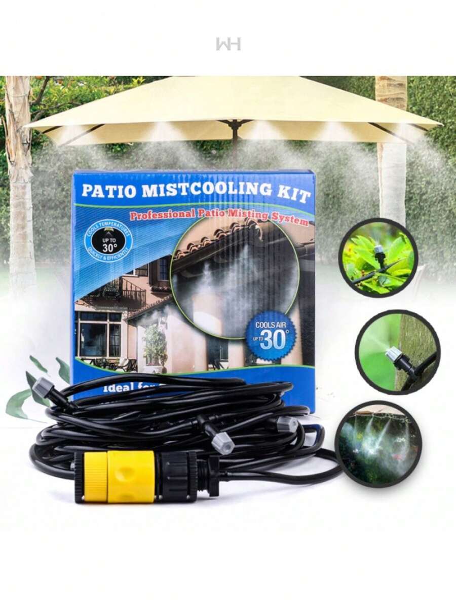 Sistema de enfriamiento por nebulización para patio 20 METROS - Multicolor - Ver 1