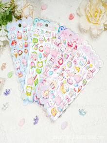 Miếng dán bong bóng EVA hình động vật dễ thương, nhiều kiểu dáng hoạt hình đáng yêu, hoàn hảo cho cửa hàng Anime Worlds, đồ trang trí - quà tặng. Lựa chọn hoàn hảo để trang trí phòng tại nhà, trang trí tiệc, quà tặng sinh nhật và nhiều quà tặng lễ hội khác, thời trang. Mặt hàng thời trang. Sang trọng. May vá. Tự làm. - Nhiều màu - Xem 1