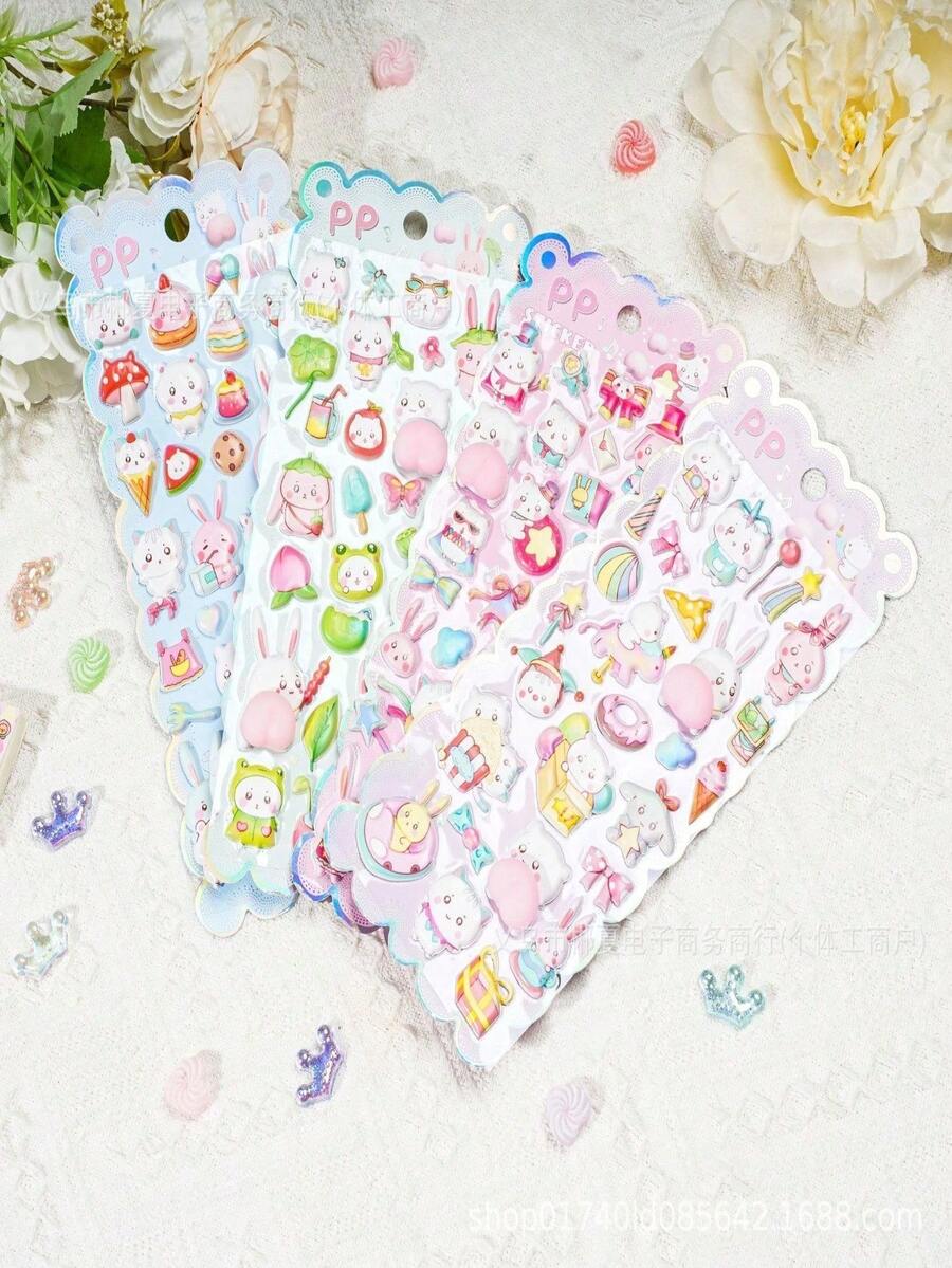 Miếng dán bong bóng EVA hình động vật dễ thương, nhiều kiểu dáng hoạt hình đáng yêu, hoàn hảo cho cửa hàng Anime Worlds, đồ trang trí - quà tặng. Lựa chọn hoàn hảo để trang trí phòng tại nhà, trang trí tiệc, quà tặng sinh nhật và nhiều quà tặng lễ hội khác, thời trang. Mặt hàng thời trang. Sang trọng. May vá. Tự làm. - Nhiều màu - Xem 1