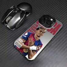Funda para iPhone 16, 15, 14, 13, 12, 11 Pro Max, X, XR, XS Max, 8, 7 Plus - Estrella del Fútbol Y-Yamal 19 con Cubierta Trasera Mate Antigolpes, Funda Antigolpes,Funda para Smartphone,Funda de Teléfono Elegante,Diseño Elegante,Material Duradero,Estuche de alta calidad,Accesorio Móvil,Funda Protectora,Amantes de los Gadgets,Entusiastas del Deporte funda de fútbol para iPhone con estrella Y Yamal 19, phone case deportiva mate anticaídas, ideal como regalo de navidad y Christmas para fanáticos del fútbol, niños, adolescentes y adultos, carcasa elegante para ver partidos, entrenar, ir a la escuela y usar a diario, accesorio perfecto para días de partido y temporada festiva - Color 1 - Ver 2