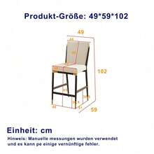 Dining Chairs - Beige + Fabric-5 - View 4