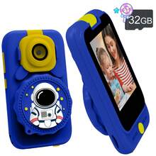 Kids Camera,Microscope Touch Screen Mobile Phone Camera,2 In 1 Microscope Camera For Kids & Video Camera, 5X Digital Microscope With 2.8inch TouchScreen,180° Flip Selfe Screen And Video - XX-multicolor - View 16