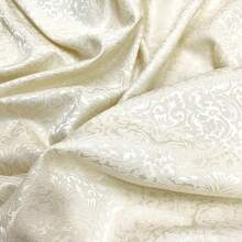 1pc Apricot Color Luxurious Jacquard Damask Fabric, 145gsm - Pre-Cut Embroidered Brocade For Evening Gowns & Prom Dresses, Floral Pattern, Hand Wash Only - Multicolor - View 9