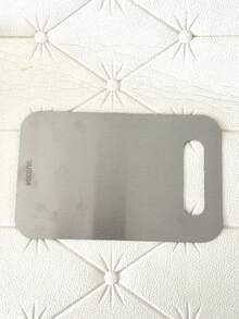 钛金砧板，厨房用钛金砧板，适用于肉类、水果和蔬菜，304不锈钢砧板 - 銀色 - 查看 8