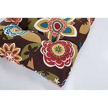 Pillow Perfect Cojín de interiores/ aire libre para asiento de mimbre, , 19-Inch L by 19-Inch W by 5-Inch D, 1(Chocolate) - Multicolor - Ver 6