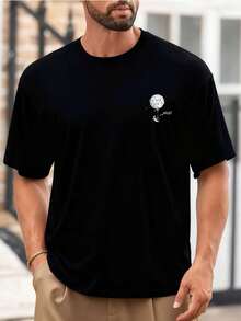 Men T-Shirts - 黑色 - 查看 2