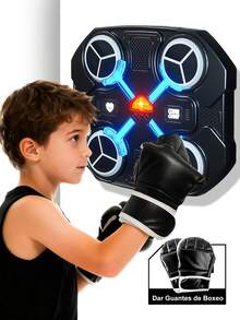 Juguetes de boxeo de pared, máquina de entrenamiento de boxeo, máquina de entrenamiento de boxeo,Regalos de cumpleaños, regalos de San valentín, regalos de Navidad de año nuevo - Negro - Ver 2