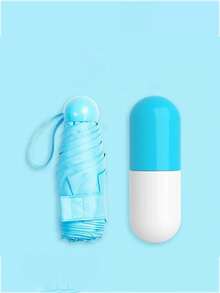 All-Weather Umbrella - Reinforced Windproof, Ultra-Lightweight, Super Mini 5-Fold Capsule Umbrella,Spring Summer Picks,Brides Maid Gifts,Room,Bedroom Decor,Beach,Travel,For Men,For Women,Vacation,Women's Day,Travel Essentials,Wedding Favours,Y2k,Bedroom,Car Accessories Women,Kitchen Decor - Multicolor - View 10