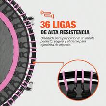 Altera Tumbaline - Trampolin portátil Premium Mini Rebote en casa Ejercicio Corporal de Fitness Rebote Salto Entrenamiento Cardiovascular Entrenamiento para Adultos Profesional - Multicolor - Ver 5