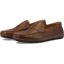 Florsheim Throttle Penny Loafers Men's US 10 Brown Leather Slip On Shoes GAL634 - 棕色 - 查看 1