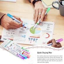 6pcs/Set Colorful Outline Pens, Hand-Drawn Lace Pens, Highlighter Pens, Floral Outline Pens, Wave Line Pens, Suitable For Note-Taking And Drawing, Student And Office Supplies, Exquisite Gift Choice - Outline Pen - View 10