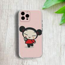 Funda de teléfono Pucca-A Cartoon G-Garu-U para 16,15,14,13,12,11 Pro,Max,Plus, cubierta suave transparente - z3 - Ver 13