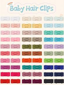 10/20/40/60个随机尺寸1.2英寸迷你发夹,刘海夹,侧夹,按扣夹,可爱发饰,适合婴儿、幼儿、生日、洗礼、摄影、圣诞装饰、新年、情人节礼物 - 彩色 - 查看 10