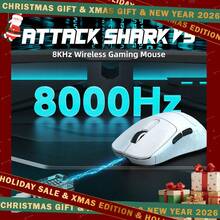 ATTACK SHARK V5 Wireless Gaming Mouse With 42000 DPI -PAW3950 MAX Sensor -55g Ultra-Lightweight-Nordic 52840 MCU,Wired/BT/2.4GHz Wirelss Programmable Mouse For PC/ - Multicolor - View 1