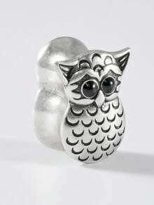 1个铜猫头鹰耳扩，空心猫头鹰耳塞，耳廓扩张器，耳洞穿刺饰品，8毫米-25毫米 - 如圖 - 查看 25