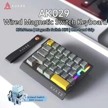 AJAZZ AK029 HE 8K Wired Mechanical Gaming Keyboard - Brand New Gaming Hall Effect Switches, 0.01ms Ultra-Fast Response, Zero Latency, 29-Key Single-Handed, Official Configuration Includes Ribbon Cable, Latency As Low As 0.125ms, 8KHz Report Rate, 128K Full Key Scan Rate Gaming Keyboard, Portable Keyboard - AJAZZ Official Authentic Products - View 15