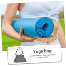 Bolsa De Almacenamiento Para Esterilla De Yoga Organizador De Yoga Clases o Hecha De Material Duradero y - Gris - Ver 5