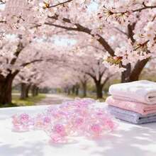 5腔粉色香氛 | 香氛珠+透明去渍+双色柔顺，樱花香氛环绕，持久樱花香氛，护色护形，深层清洁柔顺，家庭装65次用量 - 彩色 - 查看 7