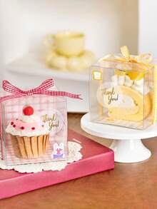 500张金色感谢贴纸卷，透明PVC圆形贴纸，适用于信封、商务、返校、婚礼、情人节、斋月、生日派对、礼品包装、派对回礼、自粘标签贴纸卷、斋月感谢贴纸