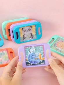 10 pièces Mini jeu de labyrinthe à main, puzzle de labyrinthe, jeu de labyrinthe à main, mini labyrinthe d'équilibre, jeu de labyrinthe de dessin animé, jeu intelligent d'équilibre de balle, balle de labyrinthe à main, remplisseur de basket-ball, décoration de physique et de science, sans alimentation électrique, couleur aléatoire - Multicolore - Voir 6