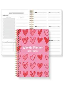 Trees A5 Weekly Planner Notebook, 52-Week Spiral Weekly Daily Planner With Weekly Focus, Goal Setting, To-Do Lists, Habit Tracker & Notes Section, Work & Home, Office Supplies,Teacher Appreciation Gift Mother's Day - Multicolor - View 7