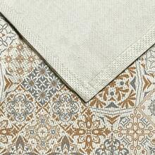 1 buc. Șervețel de masă imprimat cu model geometric, 4 buc. șervețele imprimate cu model geometric, potrivite pentru sărbători, petreceri, zile de naștere, cine festive, decor de masă pentru bucătărie și sufragerie, aplicabile pentru toate anotimpurile, decorațiuni textile pentru casă