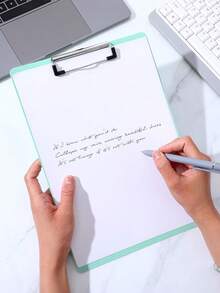 1pc Colorful A4 Size File Folder, Writing Clipboard, Multi-Color Clips, Subtle Metal Clip, PP Material, Suitable For Nurses/Teachers/Students, Office And Classroom Use - Multicolor - View 7