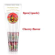 8支装特大号预卷水果味卷烟纸，多种口味可选（蓝莓、芒果、葡萄、樱桃、草莓），一次性大号纸管带过滤嘴，吸烟配件，情人节、生日、派对礼物 - 彩色 - 查看 17