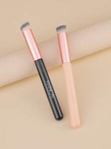 RANCAI 1/2/5 فرشاة تمويه مائلة، فرشاة أساس، أدوات مكياج قاعدة شفافة، فرشاة مكياج ناعمة الشعر، غير ماصة لكريم BB والبودرة والأساس - متعدد الألوان - مشاهدة 10